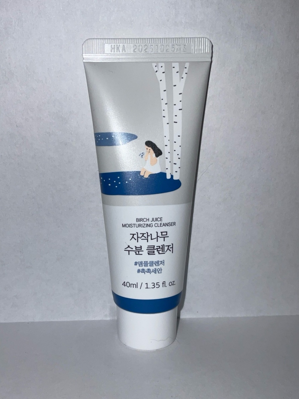 Round Lab Birch Juice Moisturizing Cleanser 1.35 oz travel size SEALED
